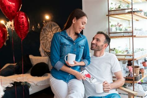 Premium Photo Couple Enjoying Valentines Day Celebration