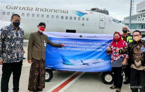 Garuda Indonesia GIAA Buka Rute Khusus Kargo Semarang Singapura