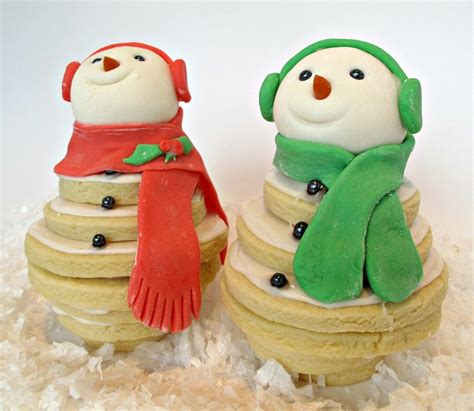 Smiling Snowmen Cookie Stacks レシピ