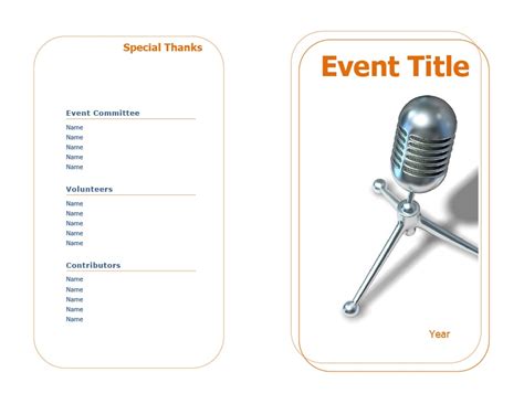 40 Free Event Program Templates Designs Templatearchive