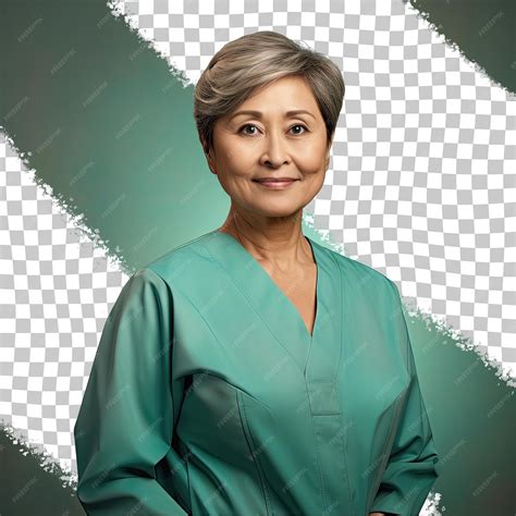 Premium PSD | Vibrant senior west asian obstetrician gynecologist in