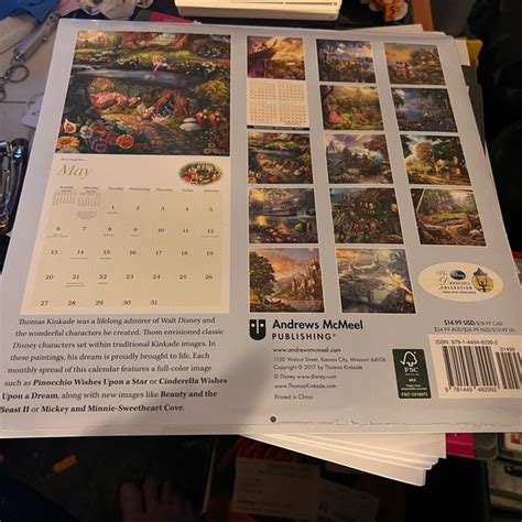 Other The Disney Dreams Collection 218 Thomas Kinkade Calendar Poshmark