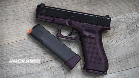 Glock X Usa Plum With Black Slide Cerakote Services