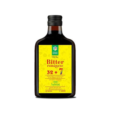 Bitter Romanesc Din 39 De Plante 200 Ml Steaua Divina Bebe Tei