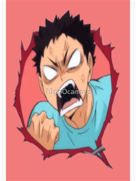 Angry Iwaizumi Hajime Poster For Sale By H1pp0campus Redbubble