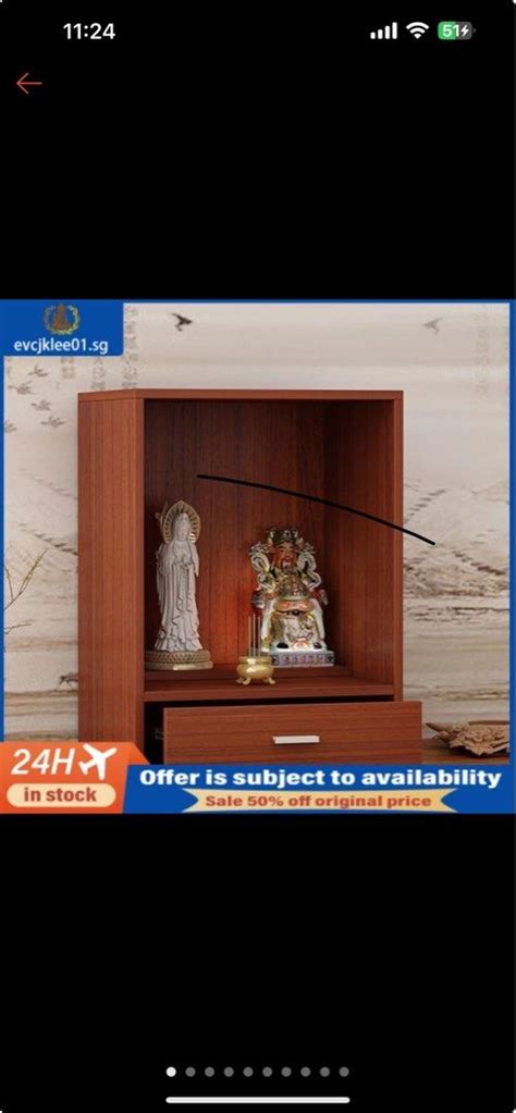 Available Buddhist Niche Standing Cabinet With Door Worship Table God