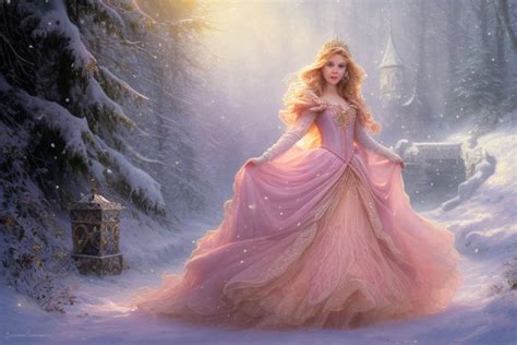 Portrait of Jesica Biel as princess aurora by Florentino Hernández