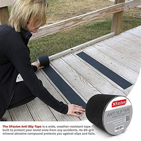 Xfasten Inches X Foot Black Anti Slip Tape For Stairs