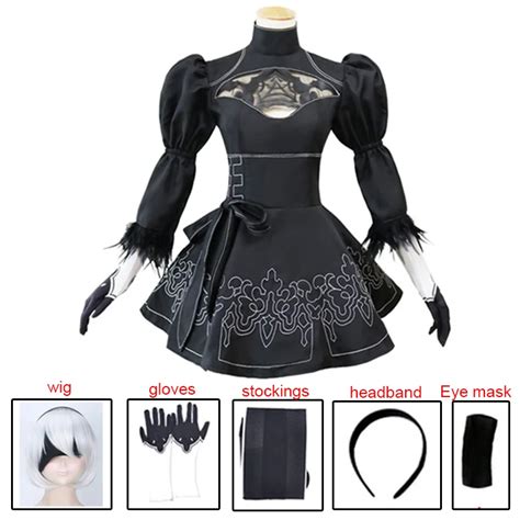 Dm Cos Yorha 2b Sexy Outfit Nier Automata Cosplay Costume Games Suit