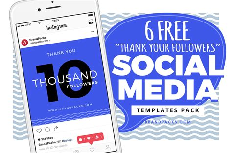 Free Thank You Templates For Social Media Psd Ai And Vector Brandpacks