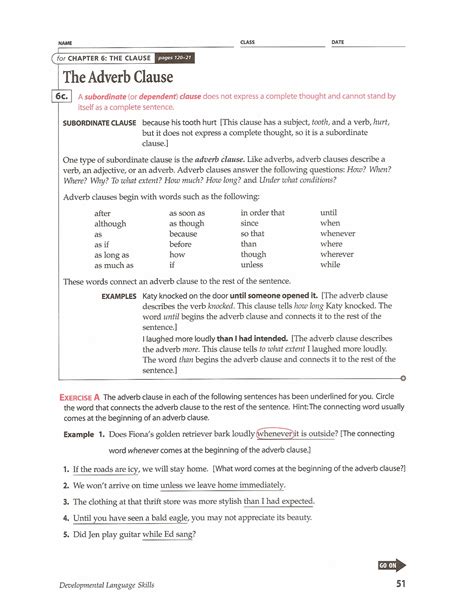 Adverb Clause 20 Examples Format Doc Pdf