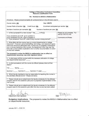 Fillable Online Ecu Resource Justification Form Ecu Fax Email Print