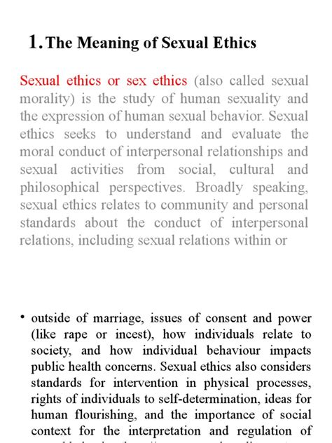 Sexual Ethics Power Point Pdf Human Sexual Activity Sexual Intercourse