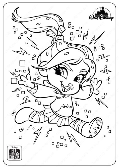 Vanellope Coloring Pages | Disney princess coloring pages, Disney coloring pages, Coloring pages