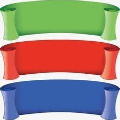 Three Different Colored Ribbons With One Red One Blue And One Green On