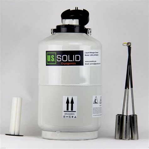 Jual US Solid 10 L Kontainer Nitrogen Cair Kriogenik LN2 Tangki Semen