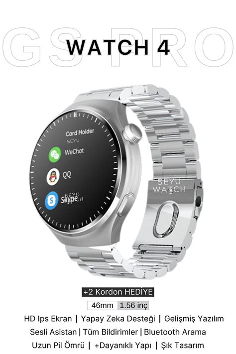 Seyuwatch Watch Pro Gs Ak Ll Saat Iphone Ve Android Telefonlara