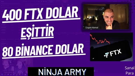 Ftx Dolar Binance Dolar Crypto Kemal Umutak Youtube