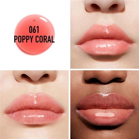 Ripley Labial Dior Addict Lip Glow Oil Tono Poppy Coral