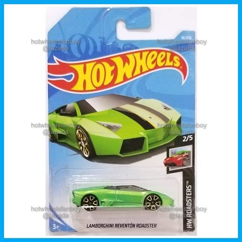 Hot Wheels Lamborghini Reventon Roadster Hw Roadsters Green Exotic Car Kereta Hotwheels