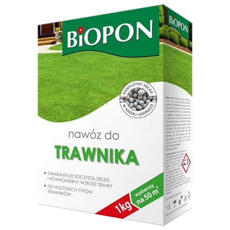 Biopon Naw Z Granulat Do Trawnika Trawy Azot Kg Wielosk Adnikowy Bi