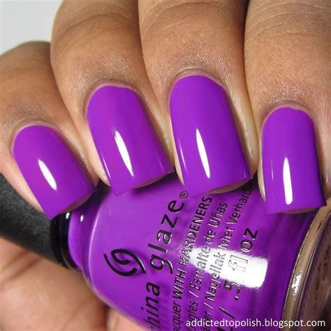 Neon Purple Nails Purple Nails Trendy Nails Purple Nail Polish