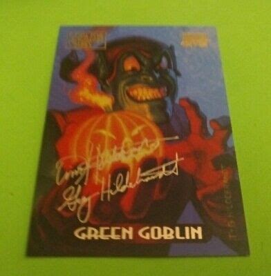 Green Goblin Marvel Masterpieces Gold Foil Signature Series Card