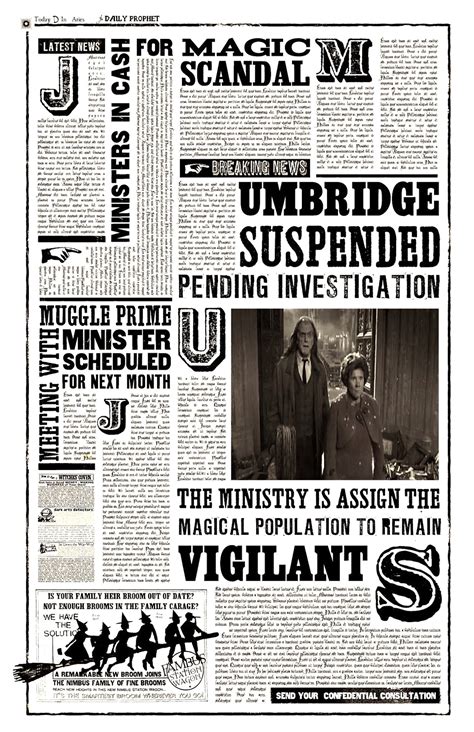 Harry Potter Newspaper Printables