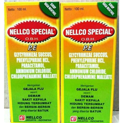 Jual Nelco Special Obh Pe Obat Batuk Ml Besar Shopee Indonesia