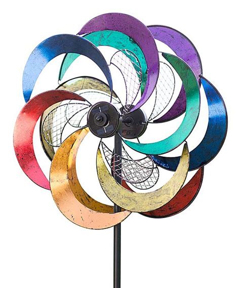 Wind And Weather Solar Mesh Rainbow Wind Spinner Wind Spinners Metal