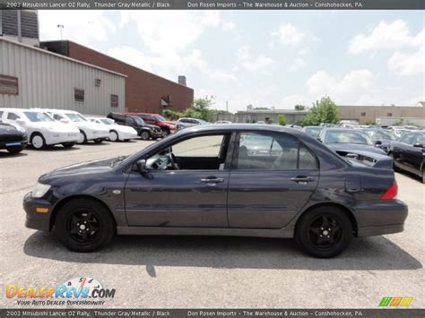 2003 Mitsubishi Lancer Oz Rally Thunder Gray Metallic Black Photo 12