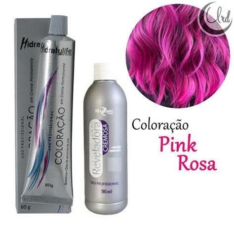 Pintar Cabelo Pink Rosa Mairibel 1 Tinta Hidratylife Especial 1 Ox