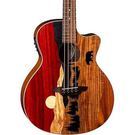 Luna Vista Bear Tropical Wood Acoustic Electric Bass Gloss Natural Guitar Center