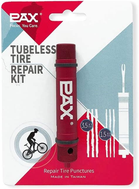 Amazon Pax Red Mountain Bike Tubeless Tire Repair Kit Plus Mm