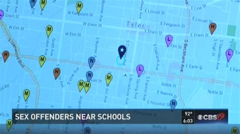 Sex Offenders Living Near Tyler And Longview Elementary Schools Cbs19 Tv