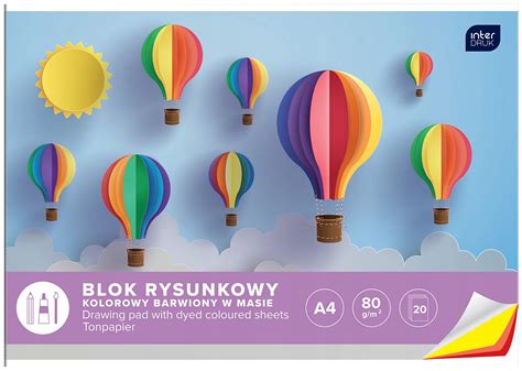 Blok Rysunkowy Kolorowy A4 20 Kartek Interdruk 13893199658 Allegro Pl