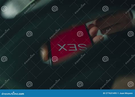 Man And Word Sex In His Smartphone Stock Image Image Of Dating Phone 277631495