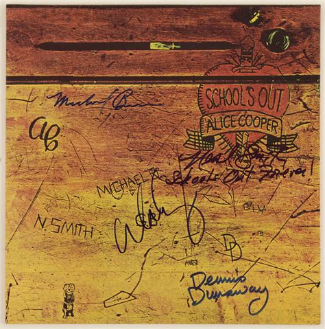 Lot Detail - Alice Cooper Band Signed "School's Out" Album