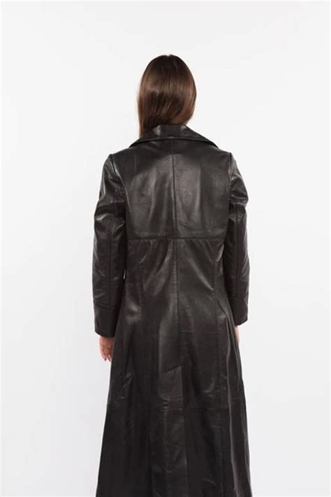 Handmade Women S Lambskin Leather Celebrity Coat Outfit Etsy