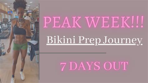 NPC BIKINI PEAK WEEK TRAINING UPDATE WHAT I PACKED FIRST TAN