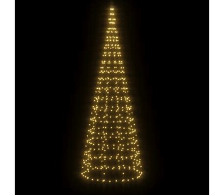 Vidaxl Led Weihnachtsbaum F R Fahnenmast Leds Warmwei Cm