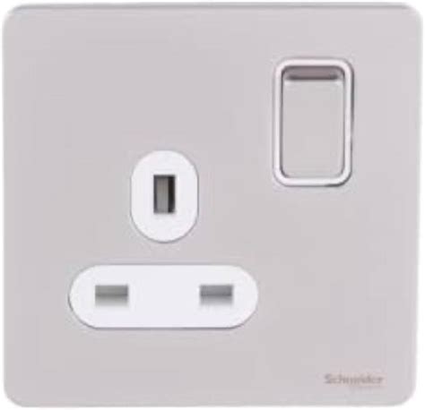 Schneider Electric Ultimate Screwless Flat Plate Switched Socket 2P