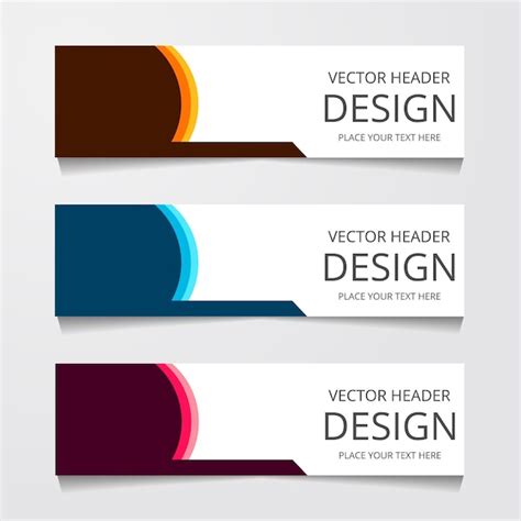 Premium Vector Vector Abstract Banner Design Modern Web Template