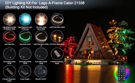 Amazon BrickBling LED Light For Lego A Frame Cabin 21338 Building