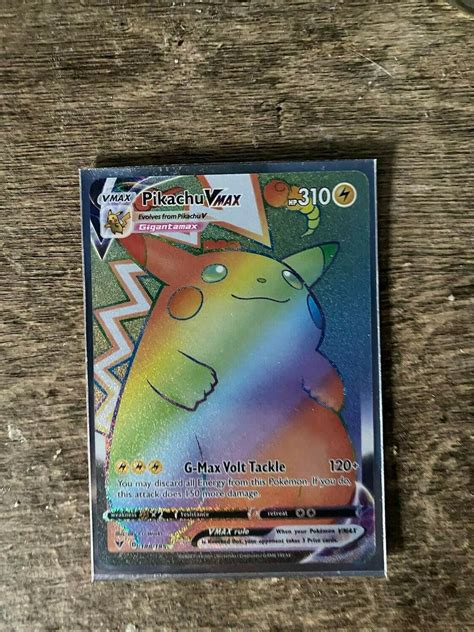 Mavin BRAND NEW Pikachu Vmax Gigantamax Secret Rare Rainbow Pokemon