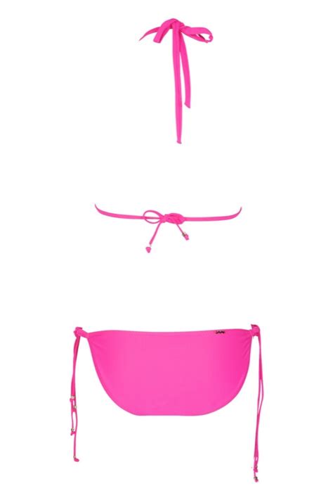 Amir Slama Padded Triangle Bikini In Fuchsia