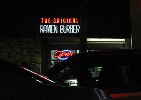 K Town Nights Home Of The Original Ramen Burger In Korea A