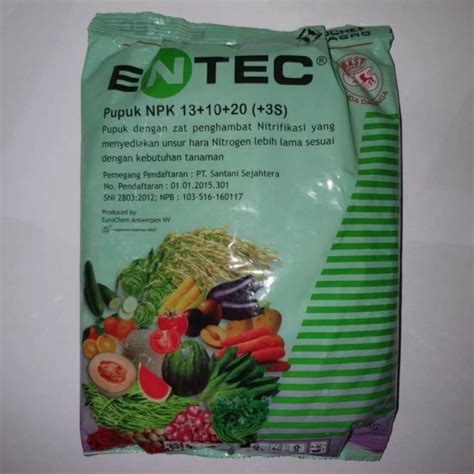 Jual PUPUK ENTEC NPK 13 10 20 BERAT 1 KG KEMASAN PABRIK Shopee Indonesia