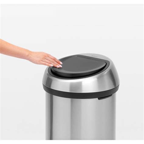 Brabantia Touch Bin Afvalemmer 60 Liter Matt Steel Fingerprint Proof