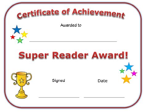 Top Accelerated Reader Certificate Template Free Sparklingstemware